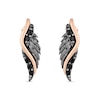 Thumbnail Image 2 of Enchanted Disney Villains Maleficent Black Diamond Pendant and Stud Earrings Set in Sterling Silver and 10K Rose Gold