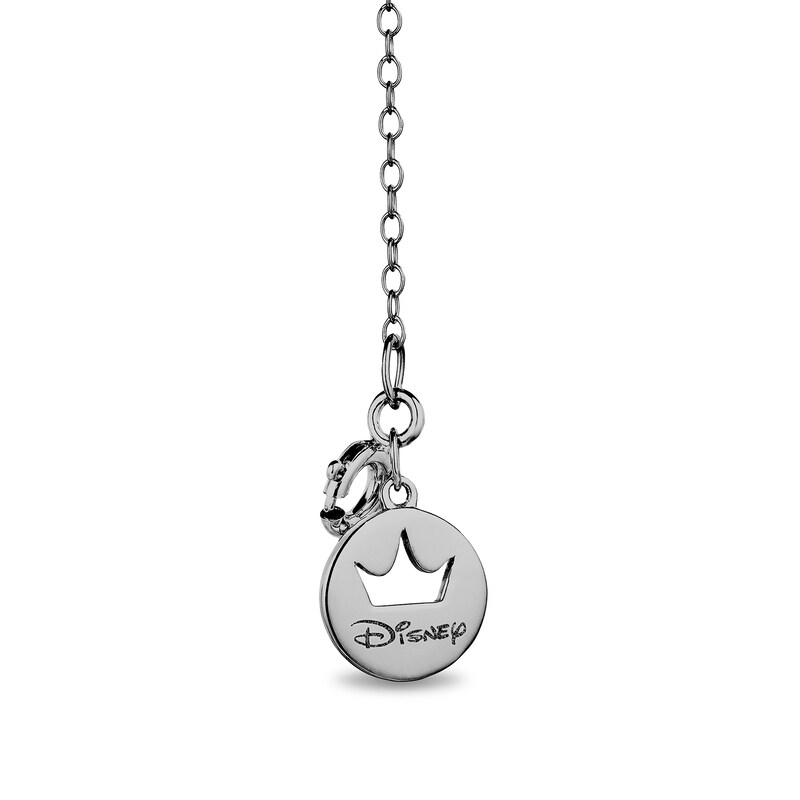 Main Image 5 of Enchanted Disney Villains Maleficent Black Diamond Pendant and Stud Earrings Set in Sterling Silver and 10K Rose Gold