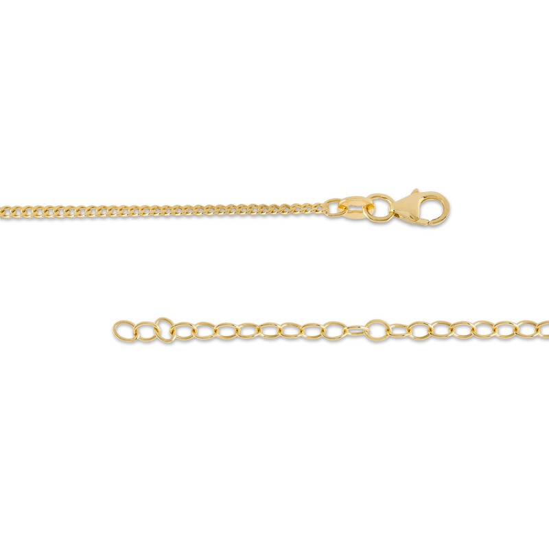 Main Image 3 of Dangle Choker Necklace in 10K Gold - 16"