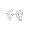 Thumbnail Image 1 of 1/2 CT. T.W. Certified Pear-Shaped Lab-Grown Diamond Solitaire Stud Earrings in 14K White Gold (F/SI2)