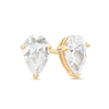 Thumbnail Image 0 of 1/2 CT. T.W. Certified Pear-Shaped Lab-Created Diamond Solitaire Stud Earrings in 14K Gold (F/SI2)