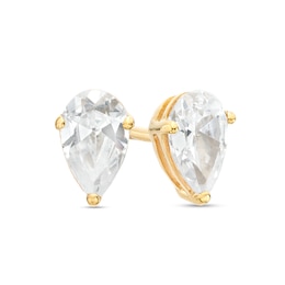 1/2 CT. T.W. Certified Pear-Shaped Lab-Grown Diamond Solitaire Stud Earrings in 14K Gold (F/SI2)
