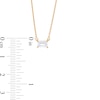 Thumbnail Image 2 of 1/3 CT. Certified Emerald-Cut Lab-Created Diamond Solitaire Necklace in 14K Gold (F/SI2)