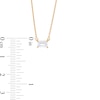 Thumbnail Image 3 of 1/3 CT. Certified Emerald-Cut Lab-Grown Diamond Solitaire Necklace in 14K Gold (F/SI2)