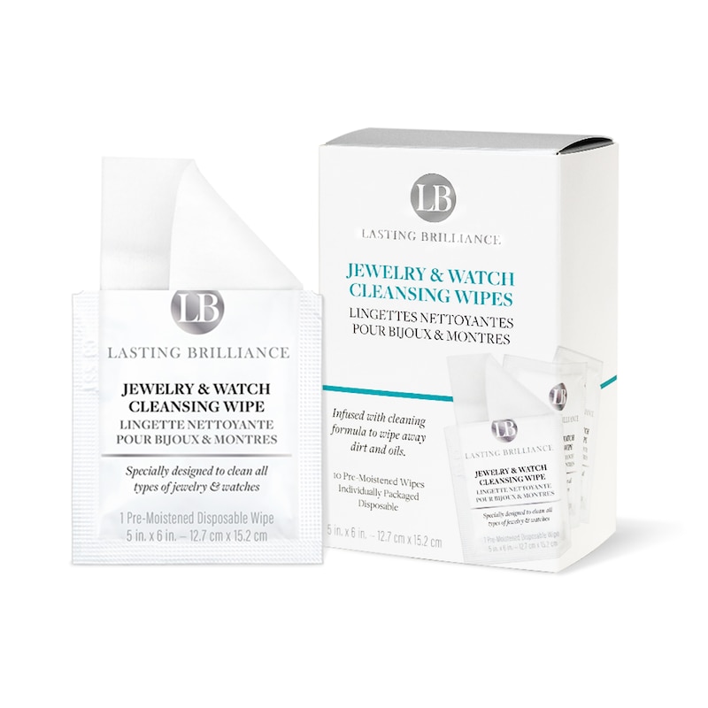 Lasting Brilliance Jewelry and Watch Cleansing Wipes – 10 Pack