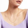 Thumbnail Image 3 of Men's 1.25mm Diamond-Cut Wheat Chain Necklace in Solid 14K Gold - 20"