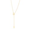 Thumbnail Image 2 of White Sapphire and Diamond Accent Frame Pendant in 10K Gold