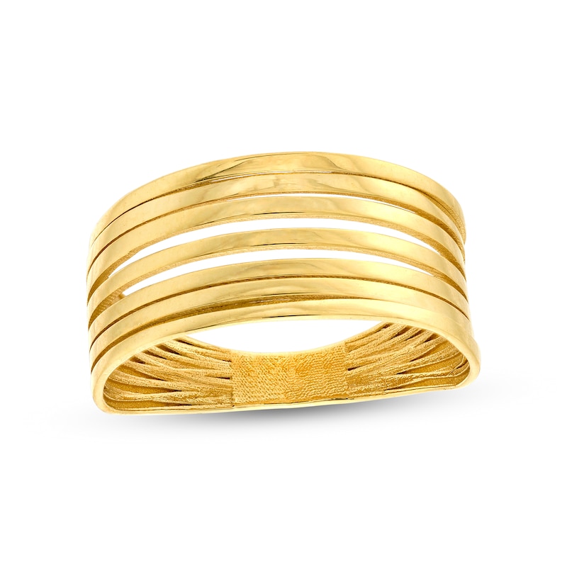 Main Image 1 of Multi-Strand Ring in 10K Gold - Size 7