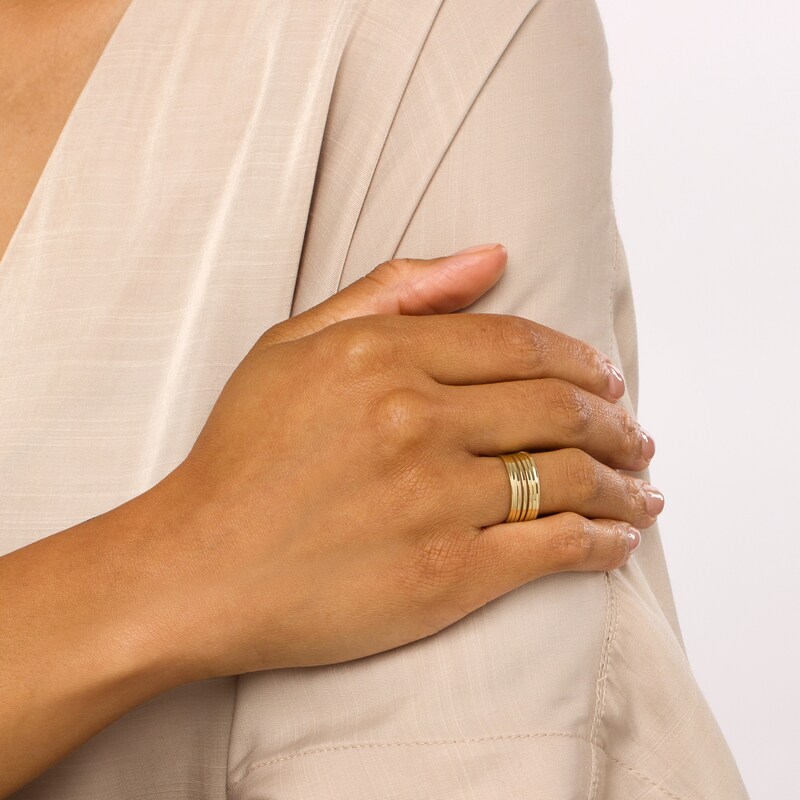 Main Image 2 of Multi-Strand Ring in 10K Gold - Size 7