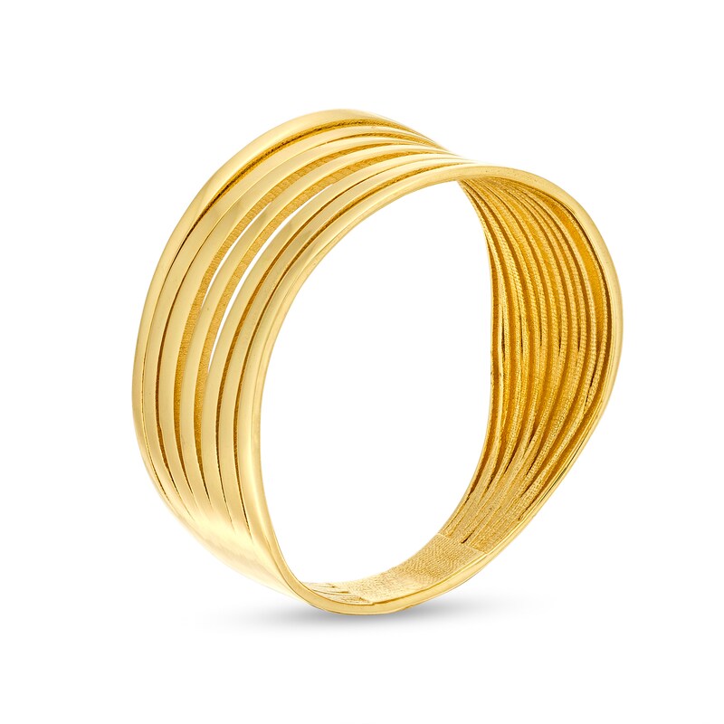 Main Image 3 of Multi-Strand Ring in 10K Gold - Size 7