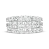 Thumbnail Image 3 of 5 CT. T.W. Quad Certified Princess-Cut Lab-Grown Diamond Three Piece Bridal Set in 14K White Gold (F/VS2)