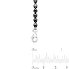 Thumbnail Image 1 of 3.0-7.0mm Dyed Black Cultured Freshwater Pearl Graduated Necklace in Sterling Silver