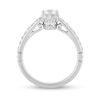 Thumbnail Image 4 of Enchanted Disney Majestic Princess 1 CT. T.W. Diamond Crown Contour Bridal Set in 14K White Gold