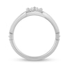 Thumbnail Image 5 of Enchanted Disney Majestic Princess 1 CT. T.W. Diamond Crown Contour Bridal Set in 14K White Gold