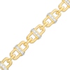 Thumbnail Image 0 of Men's 2 CT. T.W. Diamond Link Bracelet in 10K Gold – 8.5"