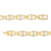 Thumbnail Image 2 of Men's 2 CT. T.W. Diamond Link Bracelet in 10K Gold – 8.5"
