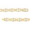 Thumbnail Image 3 of Men's 2 CT. T.W. Diamond Link Bracelet in 10K Gold – 8.5"