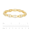 Thumbnail Image 3 of Men's 2 CT. T.W. Diamond Link Bracelet in 10K Gold – 8.5"
