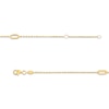 Thumbnail Image 1 of Sideways Ovals Station Anklet in 10K Gold - 10"