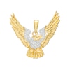 Thumbnail Image 0 of Men's 1/6 CT. T.W. Diamond Flying Eagle Necklace Charm in 10K Gold