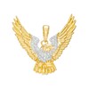 Thumbnail Image 1 of Men's 1/6 CT. T.W. Diamond Flying Eagle Necklace Charm in 10K Gold