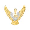 Thumbnail Image 0 of Men's 1/6 CT. T.W. Diamond Flying Eagle Necklace Charm in 10K Gold