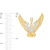 Thumbnail Image 1 of Men's 1/6 CT. T.W. Diamond Flying Eagle Necklace Charm in 10K Gold