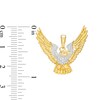Thumbnail Image 2 of Men's 1/6 CT. T.W. Diamond Flying Eagle Necklace Charm in 10K Gold
