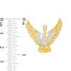 Thumbnail Image 1 of Men's 1/6 CT. T.W. Diamond Flying Eagle Necklace Charm in 10K Gold