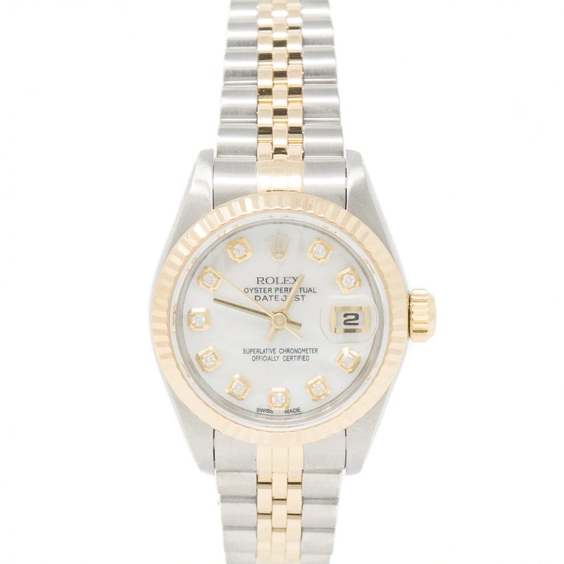 Main Image 1 of Previously Owned - Men's Rolex Datejust 36 1 CT. T.W. Diamond Two-Tone Automatic Watch (Model: 16233)