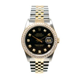 Previously Owned - Ladies' Rolex Datejust 26 1 CT. T.W. Diamond Two-Tone Automatic Watch (Model: 69173)