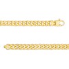 Thumbnail Image 3 of 1 CT. T.W. Diamond Curved ID Curb Chain Bracelet in 10K Gold – 8.5"