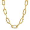 Thumbnail Image 1 of 2.5mm Paper Clip Link Chain Necklace in Hollow 10K Gold - 20"