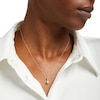 Thumbnail Image 2 of 1/6 CT. Diamond Solitaire Bead Frame Drop Pendant in 10K Gold (I/I3)