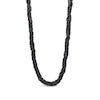 Thumbnail Image 1 of Onyx Bead Multi-Strand Necklace with Sterling Silver Clasp - 20"