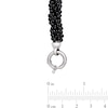Thumbnail Image 3 of Onyx Bead Multi-Strand Bracelet with Sterling Silver Clasp - 8.0"