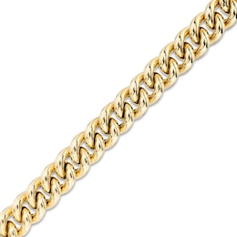 Made in Italy 4.0mm Hollow Curb Chain Bracelet in 14K Gold – 8.5&quot;