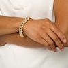Thumbnail Image 2 of Italian Gold 4.0mm Curb Chain Bracelet in Hollow 14K Gold – 8.5"