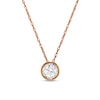 Thumbnail Image 1 of 1/5 CT. Diamond Solitaire Pendant in 14K Rose Gold