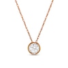 Thumbnail Image 0 of 1/5 CT. Diamond Solitaire Pendant in 14K Rose Gold