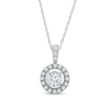 Thumbnail Image 1 of 1/10 CT. T.W. Diamond Frame Pendant in 14K White Gold