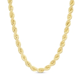 2.7mm Rope Chain Necklace in Hollow 14K Gold - 20"