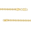 Thumbnail Image 4 of 2.7mm Rope Chain Necklace in Hollow 14K Gold - 20"