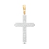 Thumbnail Image 1 of Men's 1-1/4 CT. T.W. Certified Lab-Grown Diamond Cross Necklace Charm in 14K Gold (F/SI2)