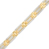 Thumbnail Image 0 of Men's 2-1/2 CT. T.W. Certified Lab-Created Diamond Multi-Row Link Bracelet in 14K Gold (F/SI2) – 8.47"