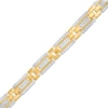 Thumbnail Image 1 of Men's 2-1/2 CT. T.W. Certified Lab-Grown Diamond Multi-Row Link Bracelet in 14K Gold (F/SI2) – 8.47"