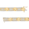 Thumbnail Image 3 of Men's 2-1/2 CT. T.W. Certified Lab-Grown Diamond Multi-Row Link Bracelet in 14K Gold (F/SI2) – 8.47"