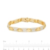 Thumbnail Image 3 of Men's 2-1/2 CT. T.W. Certified Lab-Created Diamond Multi-Row Link Bracelet in 14K Gold (F/SI2) – 8.47"