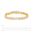 Thumbnail Image 4 of Men's 2-1/2 CT. T.W. Certified Lab-Grown Diamond Multi-Row Link Bracelet in 14K Gold (F/SI2) – 8.47"