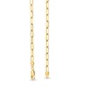Thumbnail Image 3 of 3.5mm Paper Clip Chain Necklace in Solid 10K Gold - 18"